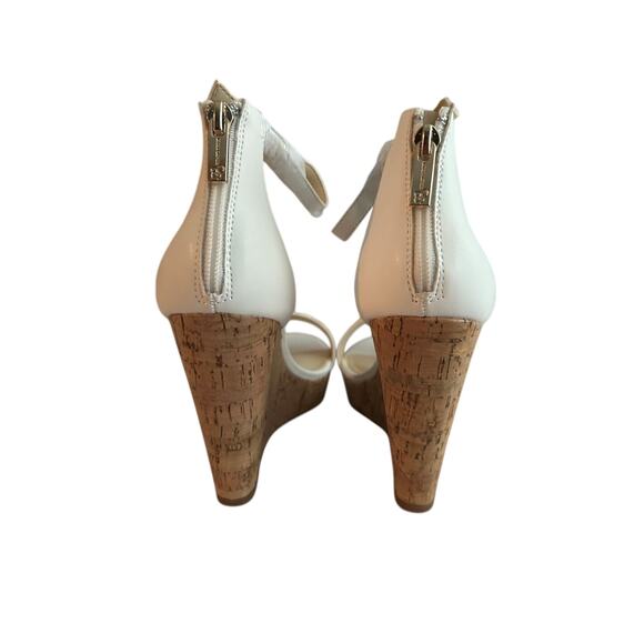 NIB JESSICA SIMPSON Jeffina Espadrille Wedge Platform White Floral Applique-7.5M - Picture 8 of 11